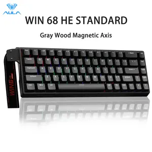 AULA WIN 68 HE Hall Effect Gaming Keyboard, 60% Wired Mechanical Keyboard with Magnetic Switch, Adjustable Fast Trigger Mode, 8KHz RGB Backlight