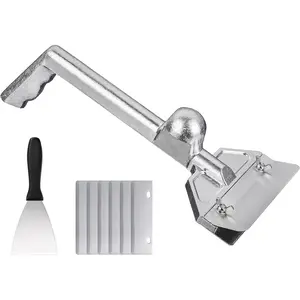 Grill Scraper W/ 7  and Small Slant Edge Grill Scraper, Heavy Duty Casting  Flat top Grill Accessories, Commercial Griddle Scraper for Restaurants, Bars, Diners