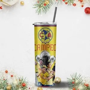 Club America Tri Campeones Liga MX 20 Oz Tumbler 2024 - Perfect for Fans of Mexican Soccer Bottle Cup Drinkware Flasks