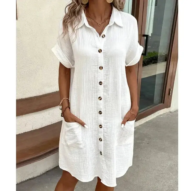 Chic Women's Summer Shirt Dress