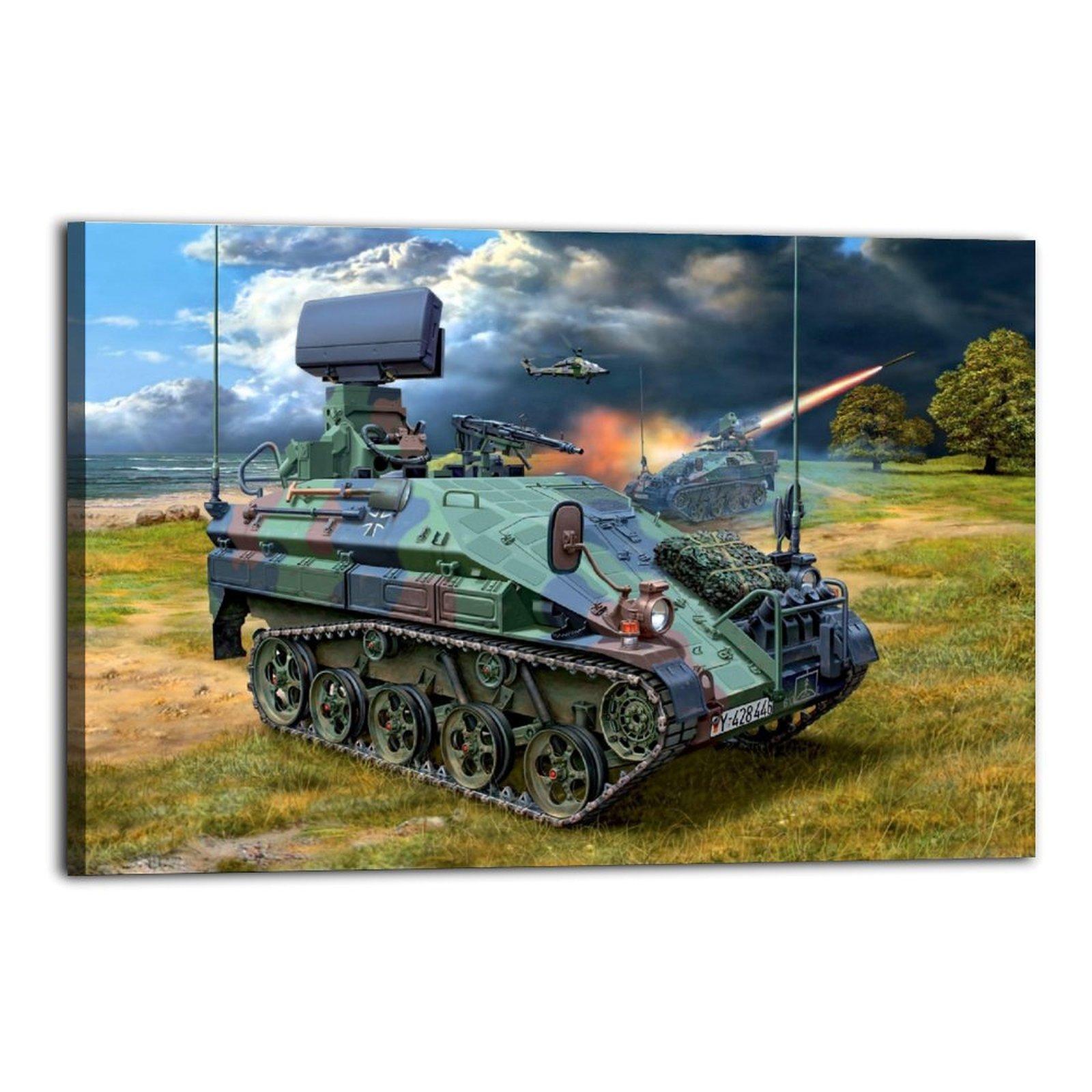 Military Rocket Launcher Poster Wiesel 2 LeFlaSys Poster Decorative Painting Canvas Wall Art Picture Print Modern Family Bedroom Decor