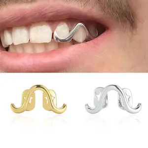 Zircon Wave Mobius Star Grillz – Hypoallergenic Hip Hop Jewelry for Men & Women, Y2K Style Personalized Gift