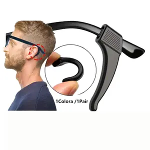 Silicone Anti-Slip Glasses Ear Hooks 5 Pairs Secure Stylish & Comfortable Eyewear Holders Unisex Design