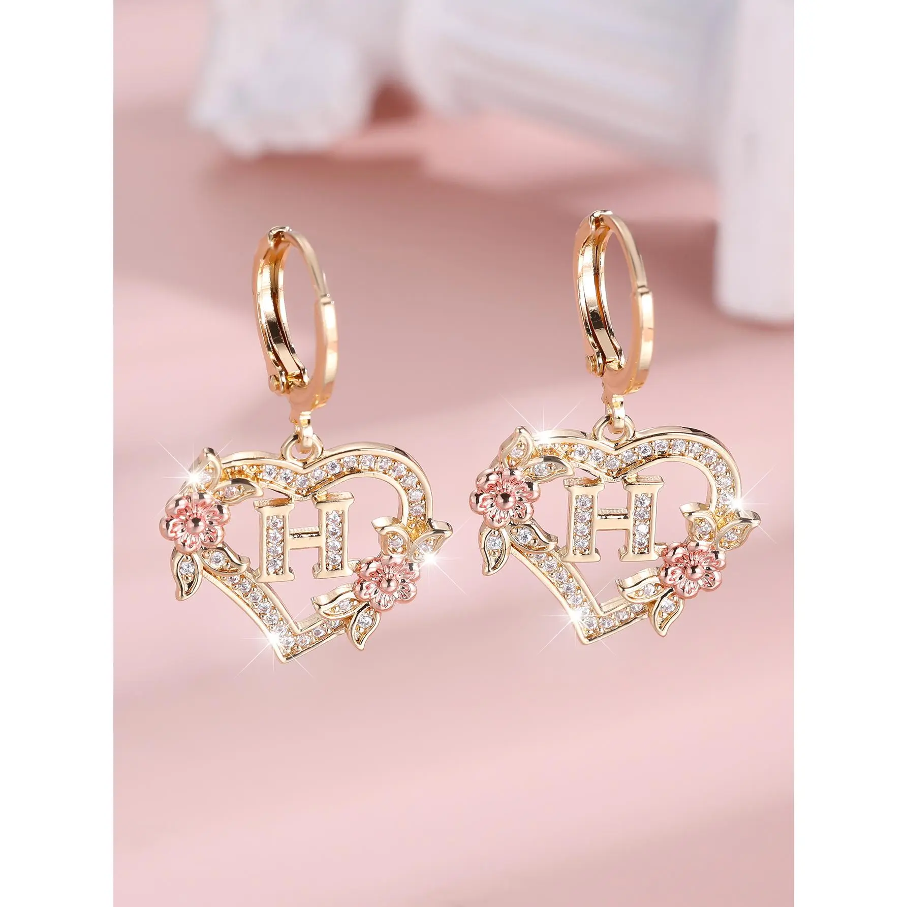 Gold+Rose Gold White Diamond H