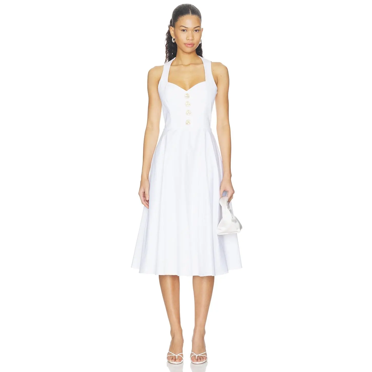 Nadine Merabi Annabelle Dress in White