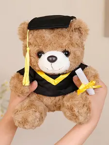 1PC Cute Doctor Dress-Up Capybara Plush Doll, Graduation Season Gift for Students, Birthday Gift for Doctor Bear