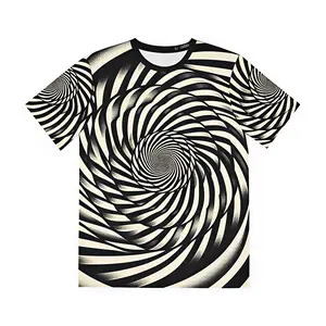 All Over Print T Shirt Optical Illusion Trippy Psychedelic Festival Art Tee Mens