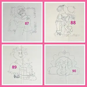 Servilleta 45x50cm (87-122) Diamante Fabric Stamped Embroidery - Bordado - Tortilla Warmer Fabriic