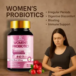 Women’s Probiotics 50 Billion CFU, 16 Strains & Prebiotic Fiber – Supports Menstrual Balance, Vaginal & Urinary Health, Digestive Comfort & Immune Function, 30 Capsules