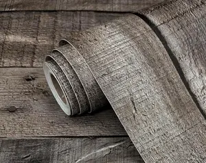 Gray Wood Peel and Stick Wallpaper Faux Wood Contact Paper 17.7inch x 118.1inch Wood Wallpaper Peel and Stick Shiplap Contact Paper Planks Self Adhesive Wallpaper Distressed Wood Wall Paper