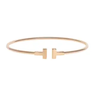 Pre-owned Tiffany & Co. Tiffany T Wire Cuff Bracelet