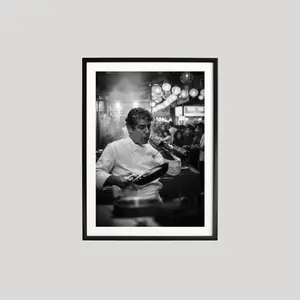 Anthony Bourdain Print Poster No Frame, Photography Prints, Head Chef, Cooking Poster, Kitchen Prints, Black and White Wall Art, Home Decor