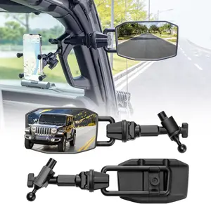 B BRAZIFY Upgraded Mirrors Doors Off Compatible with Jeep JT 2018-2023, Quick Release JL Mirror, No Wobble & Quick Removal knob(Not Fit 2024 2025) Car Accessories Automotive