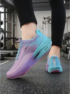 [Sneakers] Women's Trail Running Shoes | Lightweight, Breathable Mesh Fabric, Stability Support, Lace-Up Closure, EVA Sole, Suitable for All Seasons, Large Sizes, Versatile for Gym And Outdoor Activities