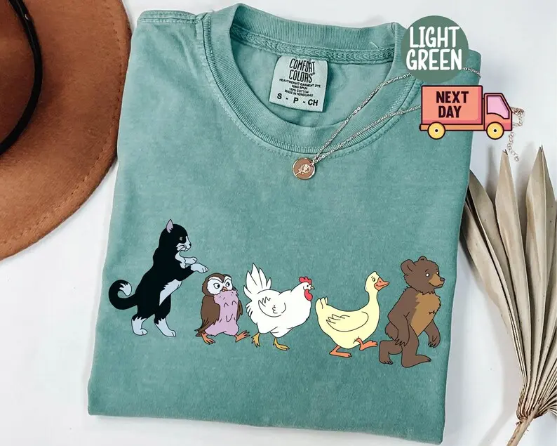 Comfort Colors Little Bear Shirt, Cute Shirt, Animal Lover Shirt, Animal Kids, Mom Shirt, Animated TV Show Shirt, Gift, Cute Animal Shirt
