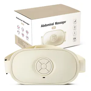 Automatic Abdominal Massager, 3 Speed Adjustable Belly Massager with Heat, Dual Rotation, Auto-Reverse, 10-Min Timer, Multiple-use for Waist and Abdomen, Back, Neck and Legs for Home or Office Use, Christmas Gifts period cramp massager portable cordless