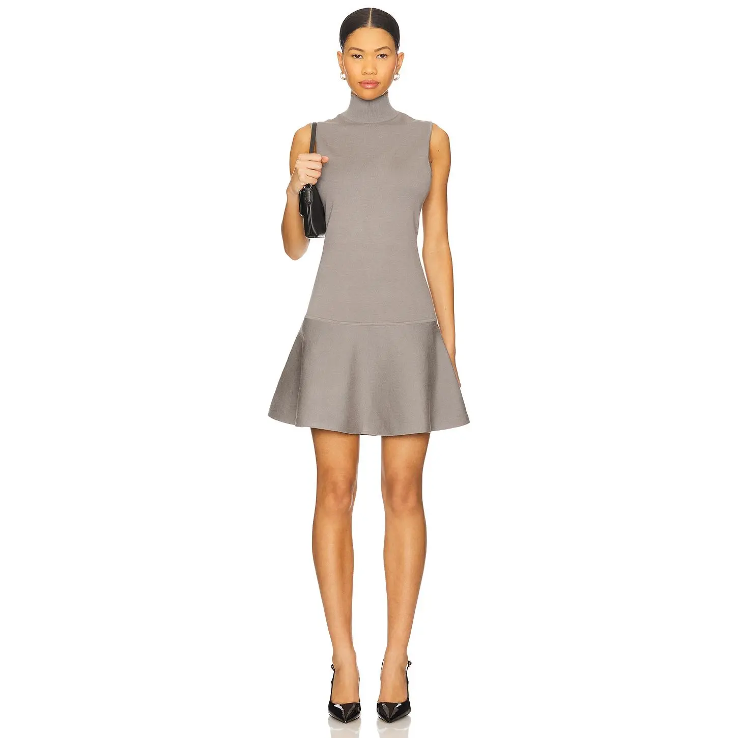 ivory mid length dress Adrianna Papell One-shoulder Bow-accent Midi Dress