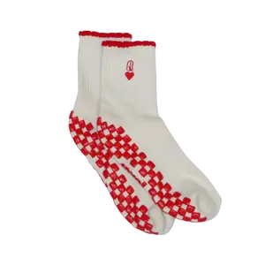The Queen of Hearts Grip Sock