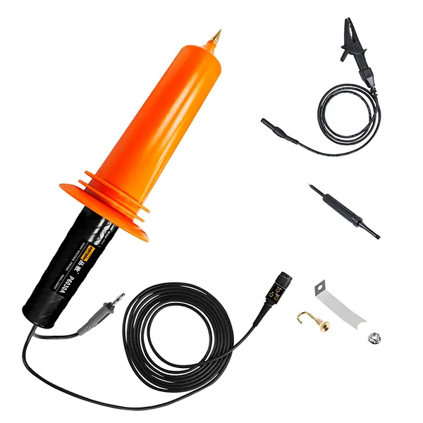 PINTECH P6030A High Voltage Oscilloscope Probe, 30kV, 20MHz, 1000:1 Attenuation Rate, BNC Connector, 2m/78.74" Cable, 105x105x353 mm Dimensions, 600g/1.32lb Weight, 105 X 105 X 353 Mm, High Voltage Probe