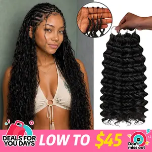 LASHEY Crochet 100% Feather Crocher Human Hair for Miracle Knots Boho Braids Burmese Curly Pre-Separated 70g/Pack, 3 Packs for Full Head, Multiple Curly&Wave Textures Protective Hairstyles for Black Women#TikTokShopStockUp #SummerVibes
