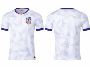 USA White Soccer Jersey Red White Blue | American Flag Football Shirt, USA Fan Gear, Match Day Jersey, Gift For Him, Men Women Soccer Tee