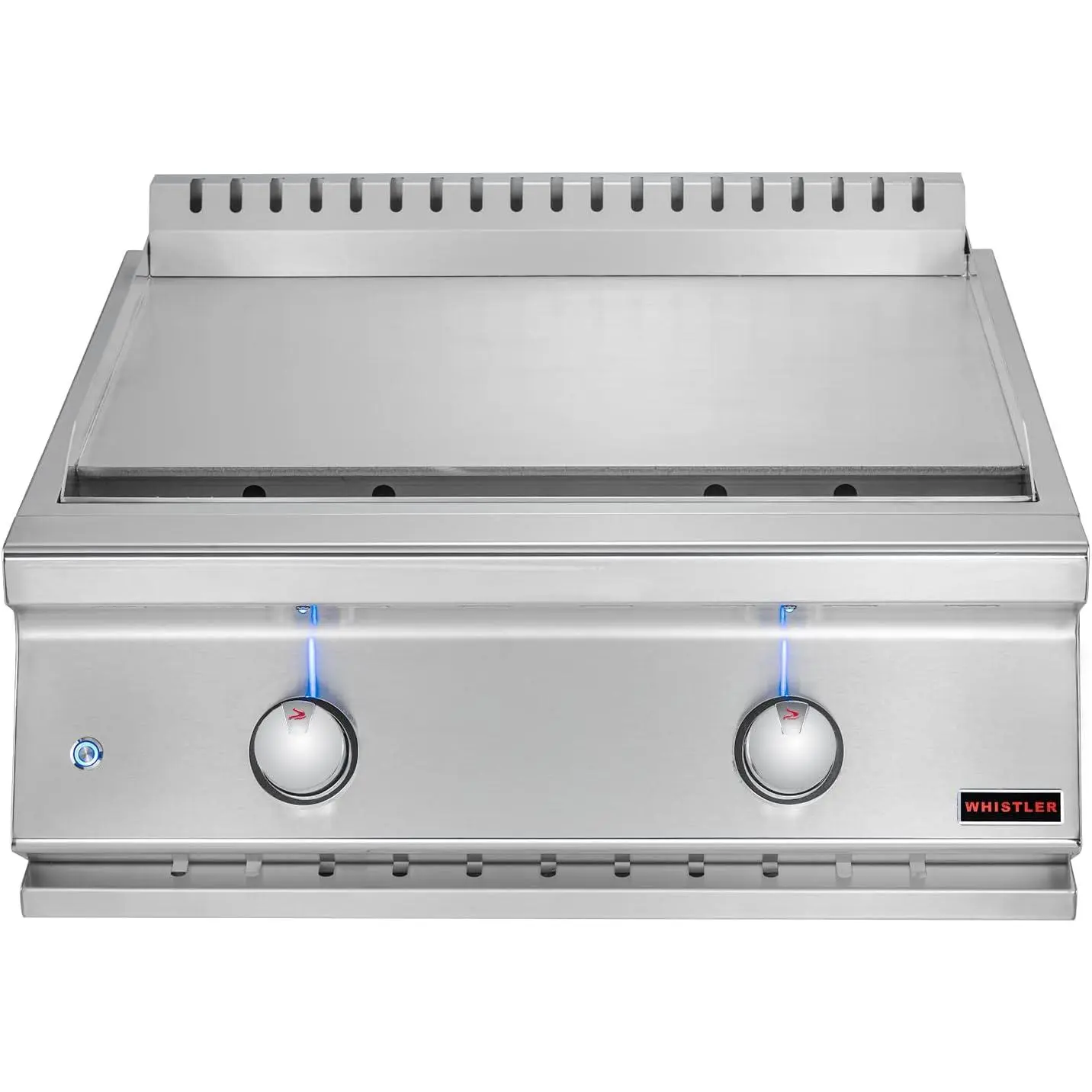 Whistler Built-In 28" 2 Burner Griddle With Heavy Duty 304 SS Cooking Plate