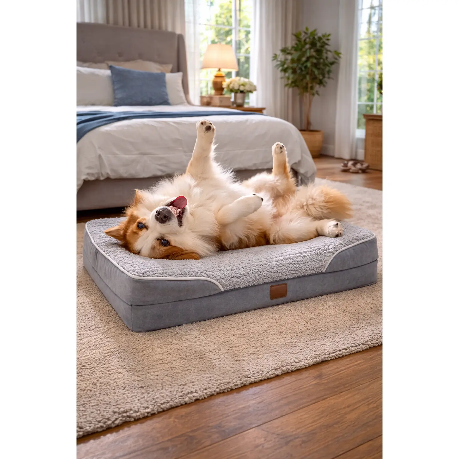 The Snug Hound Orthopedic Dog Beds for Extra Large Dogs Waterproof Extra Large Dog Bed with 4 Sides Dog Couch Bed with Removable Washable Cover (Extra Large)