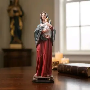 Virgin Mary with Child Statue | Mother of God Devotional Figure | Home & Altar Décor