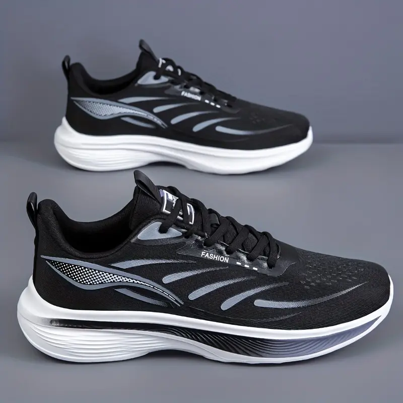 Men's Mesh Running Sneakers, Women's Lightweight Breathable Soft Shock-Absorbing Outsole, Multi-functional Anti-slip Shoes Suitable for Road and Off-Road Use. Suitable for Marathons, Off-Road Cycling, Gym Aerobic Exercise, Hiking