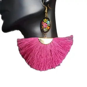 Vibrant Mexican Earrings, Handcrafted with Love ️