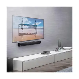 Koramzi Tilt TV Wall Mount Fits 26-55" TVs 400x400 VESA Low Profile Ultra Slim with Bubble Level & 6ft HDMI Cable KWM989T Black