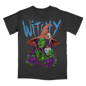 Witchy Comfort Colors Graphic Tee, Halloween Shirt, Funny Scary T-Shirt, 90's Tshirt Alternative