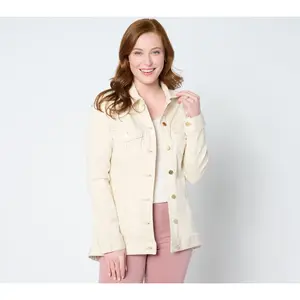 Liverpool Los Angeles Hi-Lo Shirt Jean Jacket - Summer Sand