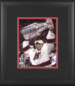 Martin Brodeur New Jersey Devils Framed Autographed 8" x 10" Raising Cup Photograph - Fanatics Authentic Certified
