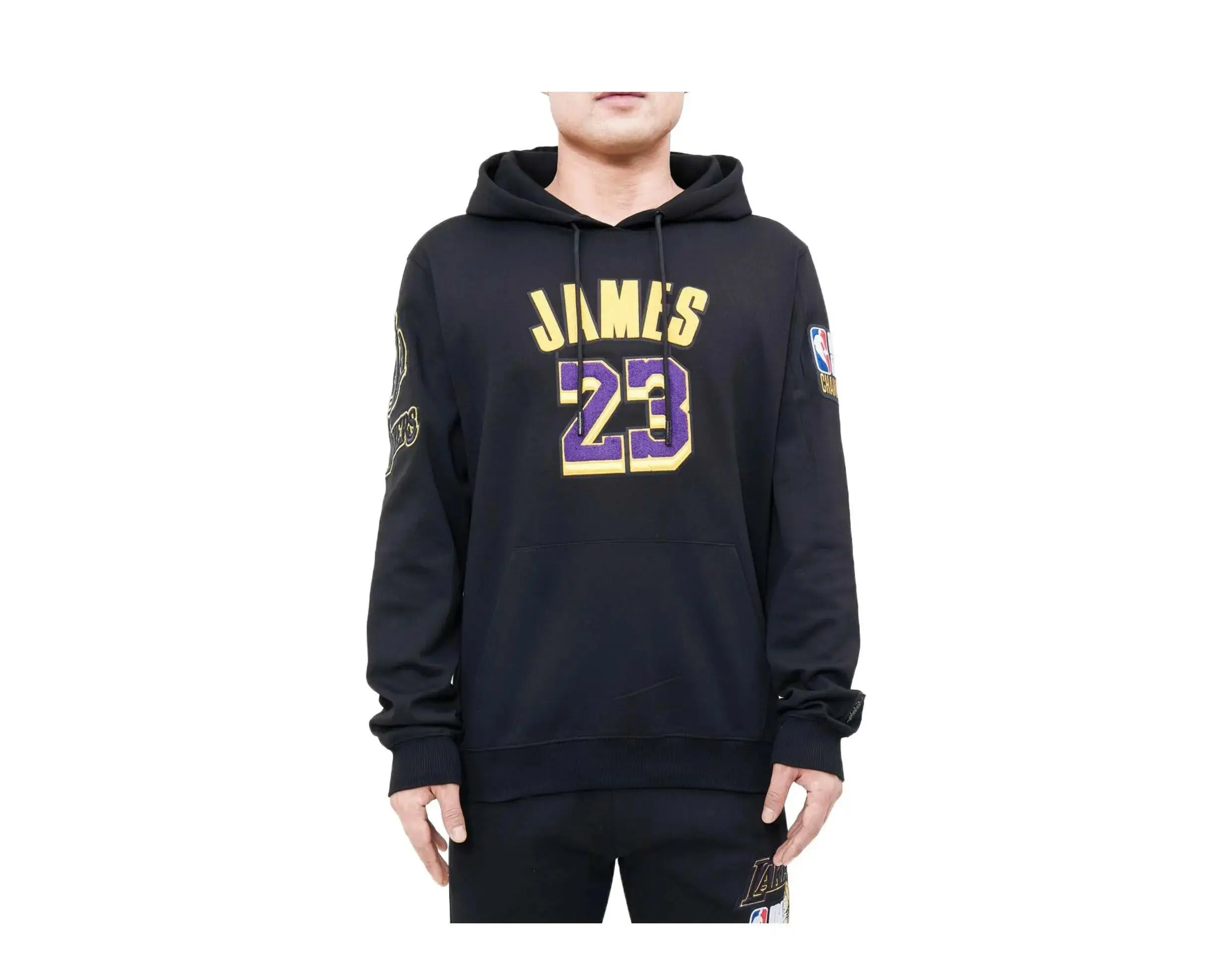 Pro Standard Los Angeles Lakers Lebron James Pro Team Hoodie in Black | Men's