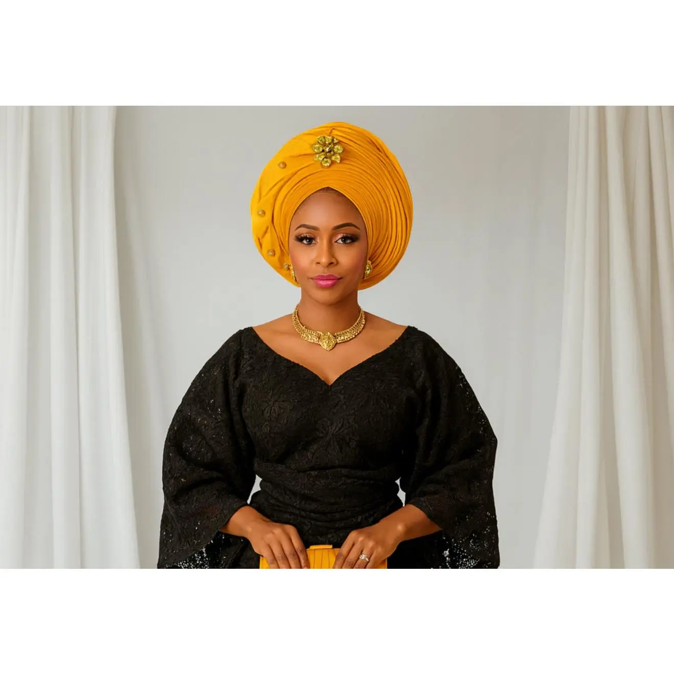 CRZ Zerah Side Twisted Turban Autogele