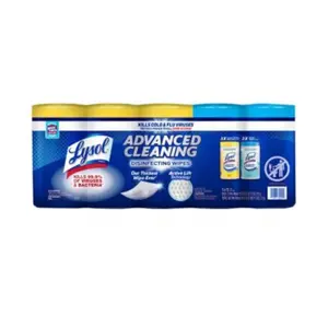 Lysol advanced cleaning disinfecting wipes variety pack 360ct