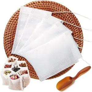 600PCS Disposable Tea Bags for Loose Leaf Tea With 1 Tea Spoon - Filter Bags for Coffee, Spice, Herbs
