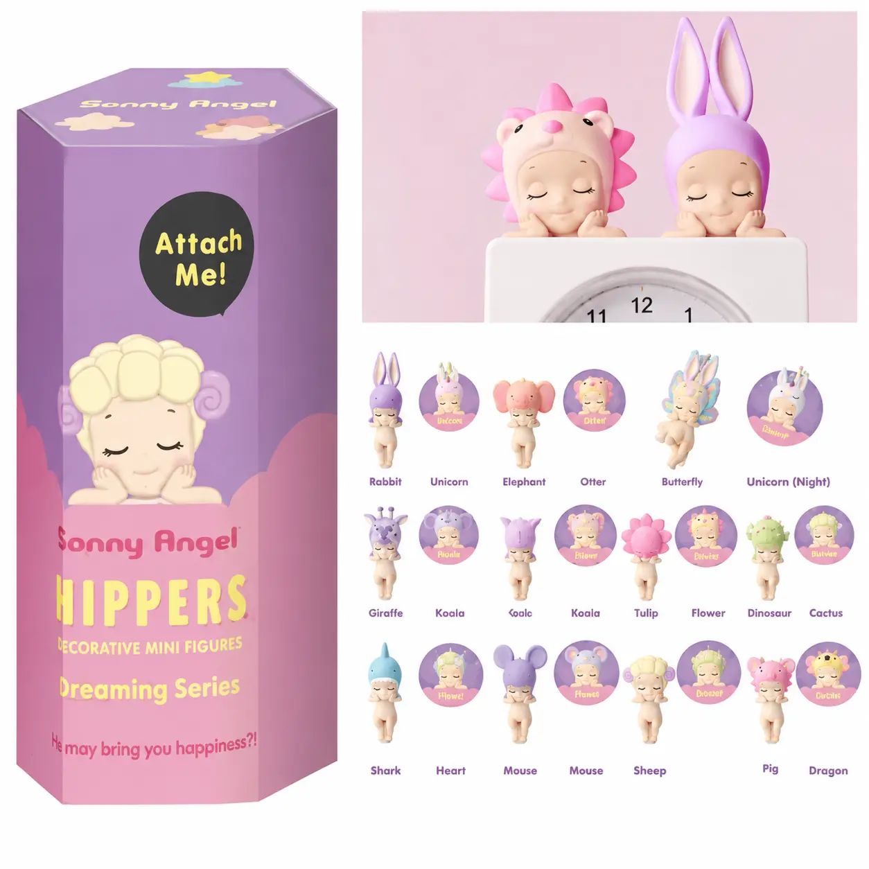 Sonny Angel All Series Hippers Mini Figure - Dreaming Hippers Kawaii Sealed Blind Box, Collectible Figurine for Decor (Collectibles & Entertainment Category)