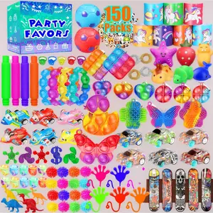 150-Pack Fidget Toys Bulk – Party Favors for Kids 4-8 8-12, Treasure Box Toys for Classroom, Stocking Stuffers, Goodie Bags, Classroom Prizes, Birthday & Holiday Gifts for Boys Girls