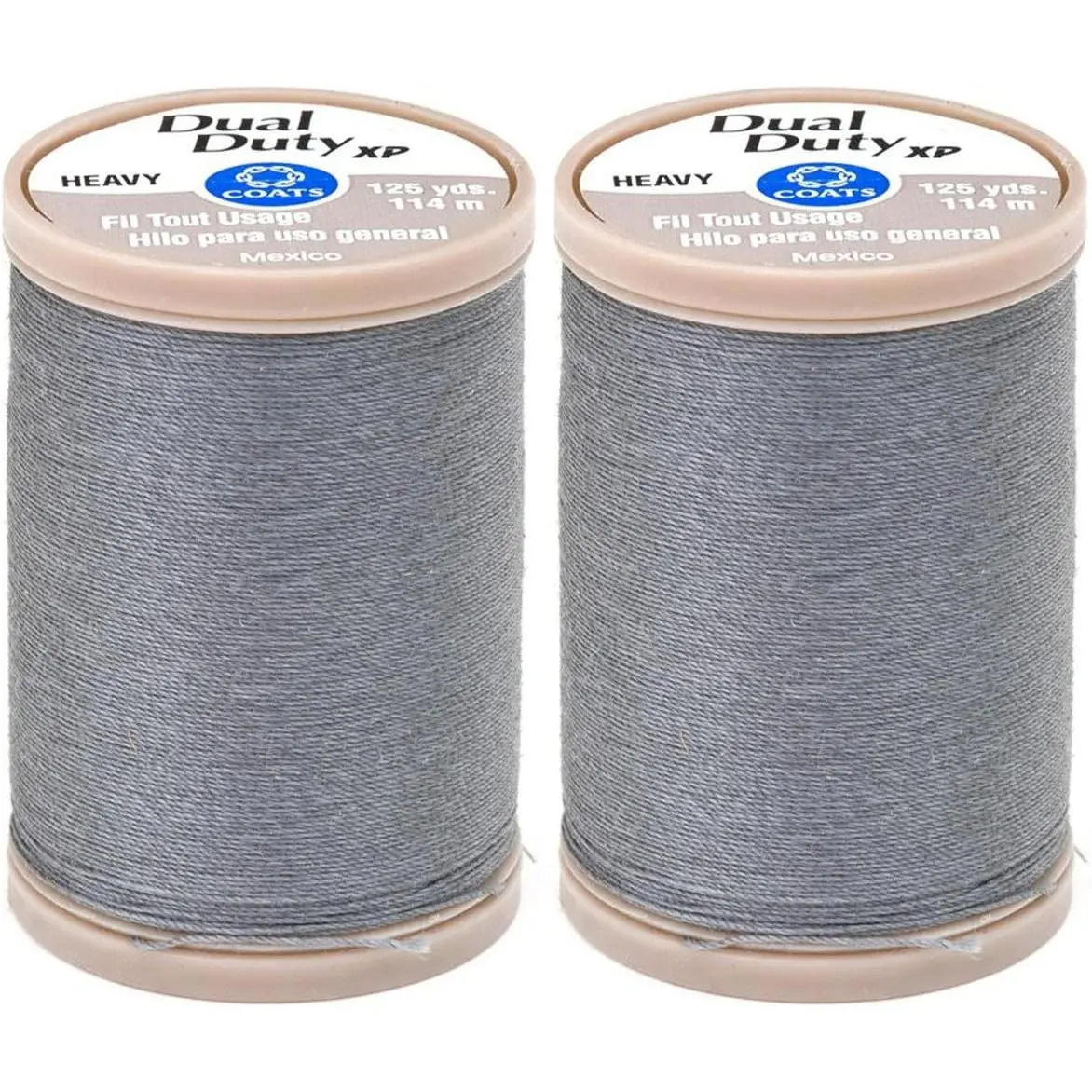 2-Pack -    Dual Duty XP Heavy Thread, 125-Yard, Slate