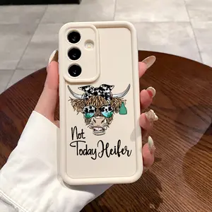 Case for Samsung S24 ultra plus S25 S23 S22 Ultra Plus Cartoon Fashionable Bull Advanced fashion gift Drop Protection Shockproof Soft Silicone smartphone Cover
