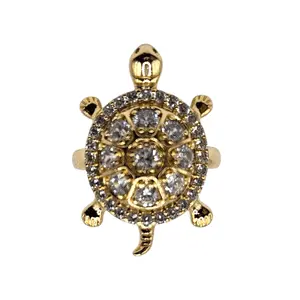 Turtle Ring 14k Gold Plated for Women