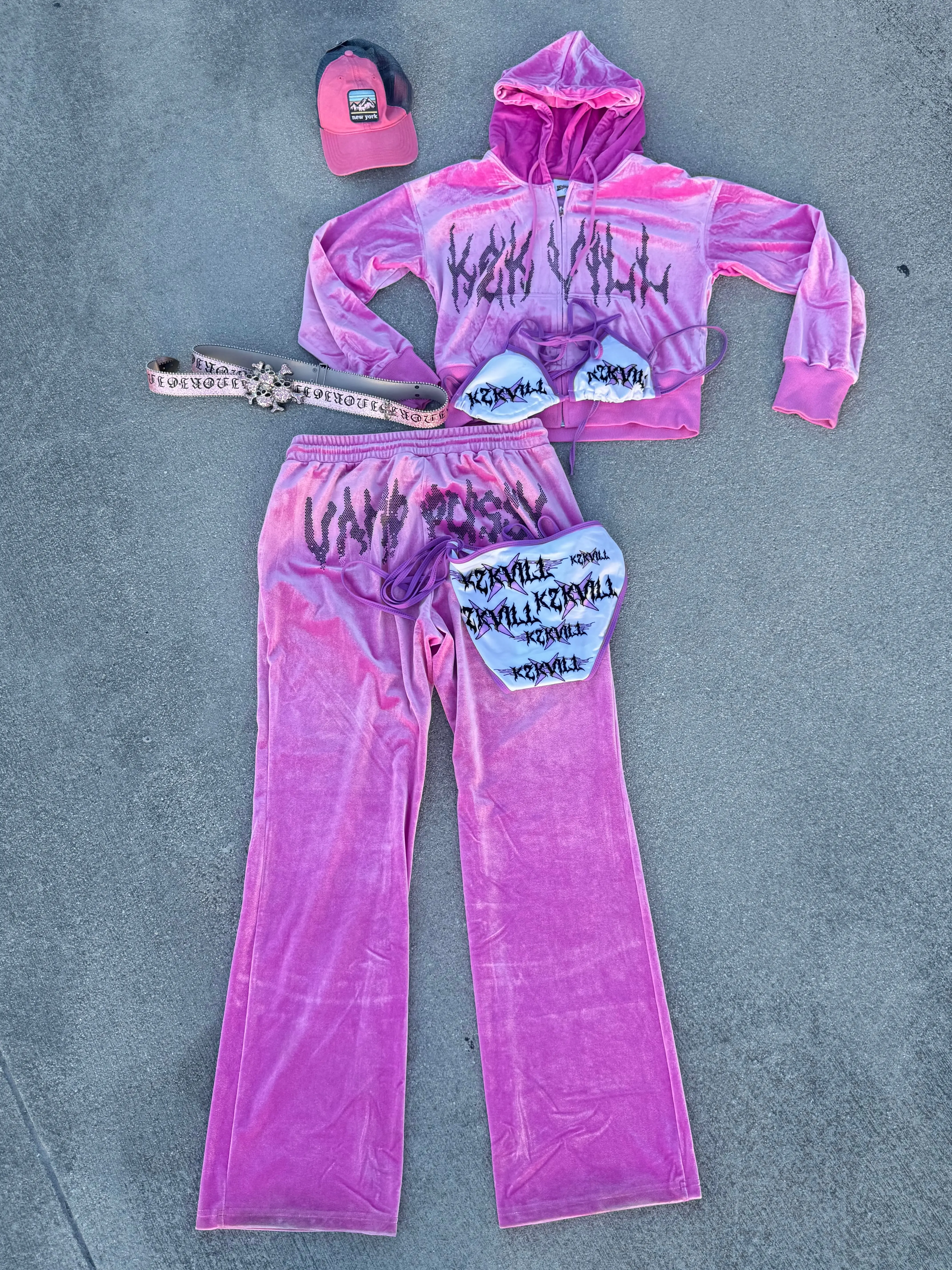PINK K2KVILL Velour Jacket