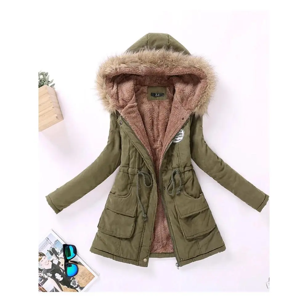 Hoodie Padded Medium to Long Casual Winter Snow Jackets