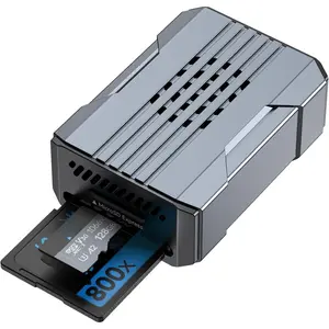 microSD Express Card Reader 880MB/s Read, Selore High Speed SD Card Reader USB-C&USB-A, Dual Slot Memory Card Reader for microSD SDXC SDHC Express for   2//Laptop/MacBook
