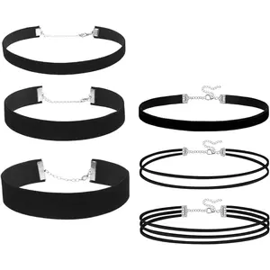 Black Choker Necklaces for Women Chokers Black  Choker Necklaces Set Classic Gothic  Lace Choker