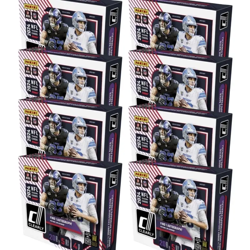 (1/2 Case)- 2024 Panini Clearly Donruss Hobby Box x8- Full Case Pick Your Team
