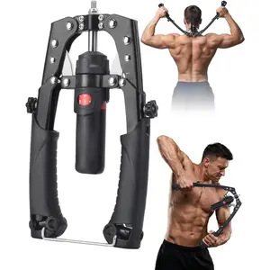 Twister Arm Exerciser, Enhanced Hydraulic Power Chest Expander with AB Rollers, 22-440LBS Adjustable Resistance Home Gym Equipment, Shoulder Muscle Trainer for Arm, Chest & Core Workout