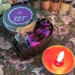 Mini Cinnamon Apple Mystery Crystal Candle Gift